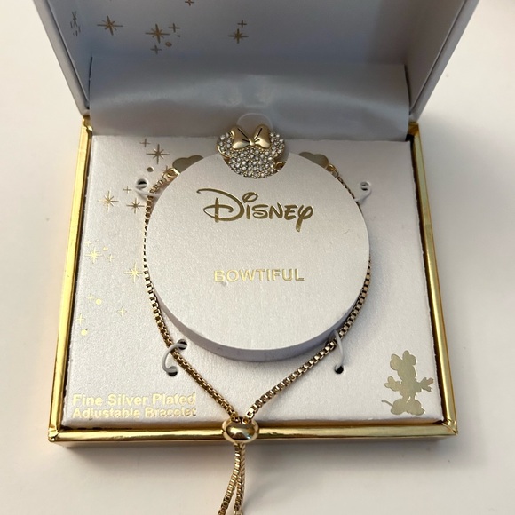 Disney Minnie Mouse Paved Slider Bracelet New In Box - Picture 2 of 5